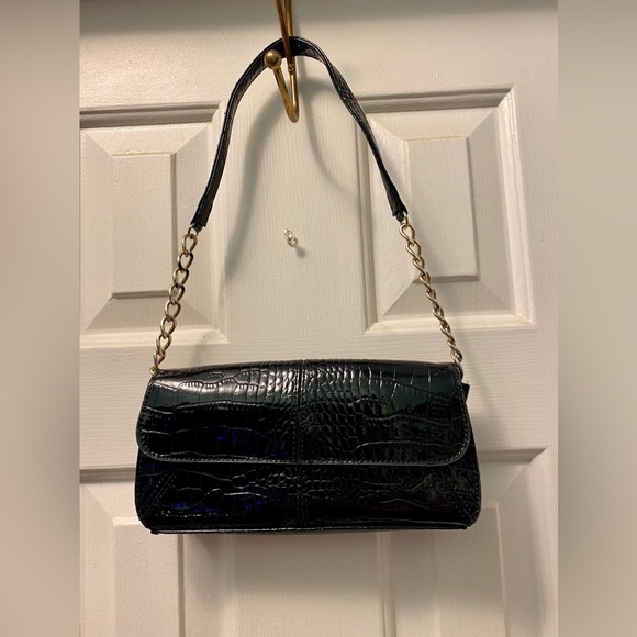 NWOT Liz Claiborne Y2K Retro Vintage Croc Embossed bag - Picture 1 of 7